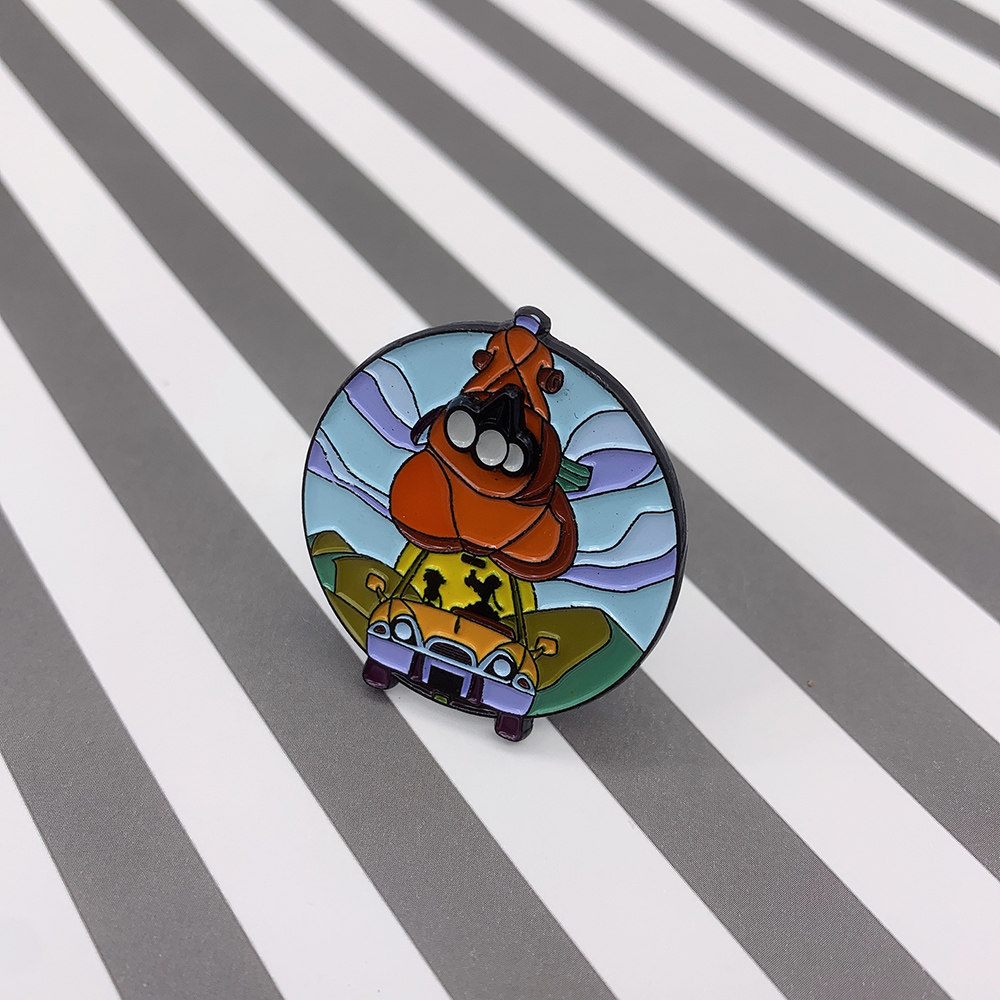 个性徽章旋转工艺公路之旅背上大大的行李箱开始一场旅行金属胸章