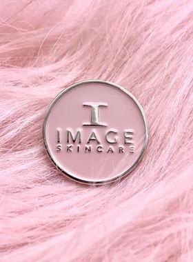 胸针高档女简约可爱 IMAGE英文字母别针个性定制金属徽章圆形配饰