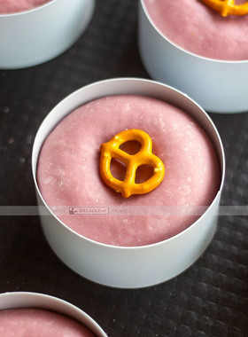 白色不沾大鼓面包模具 蛋糕双面不沾烘焙慕斯圈