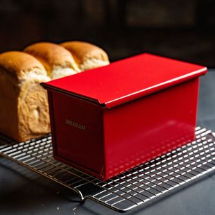红多多低糖吐司模具 450克不沾吐司盒250g 带盖子面包模具