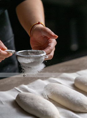 全棉面团发酵布 欧包法棍面包醒发盖布保湿帆布 带刻度榉木转移板