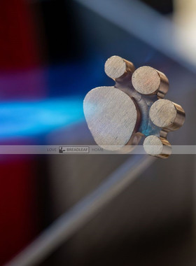 烙印模具 三段组装式烘焙古早蛋糕铜锣烧火烧烙烫印 送实木手柄