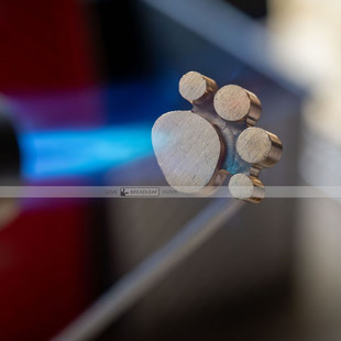 烙印模具 三段组装式烘焙古早蛋糕铜锣烧火烧烙烫印 送实木手柄