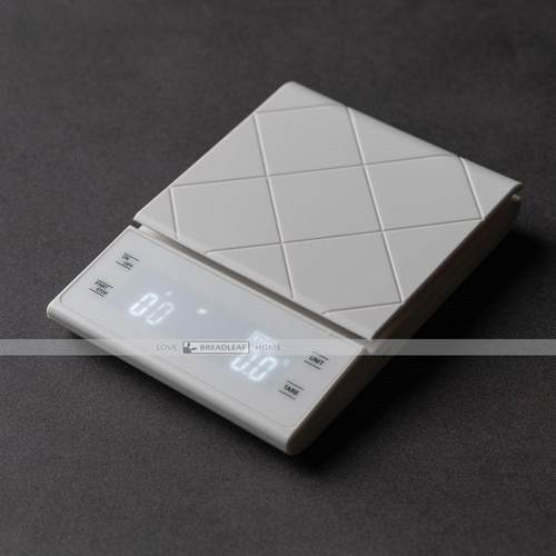 白色厨房秤0.3g-3000g高精度烘焙电子秤 咖啡秤 家用电子秤