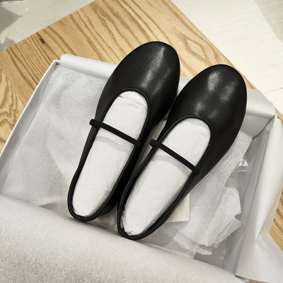 高级gao版本复古芭蕾 全皮 软面基础舒适纯色青年欧美女单鞋5432