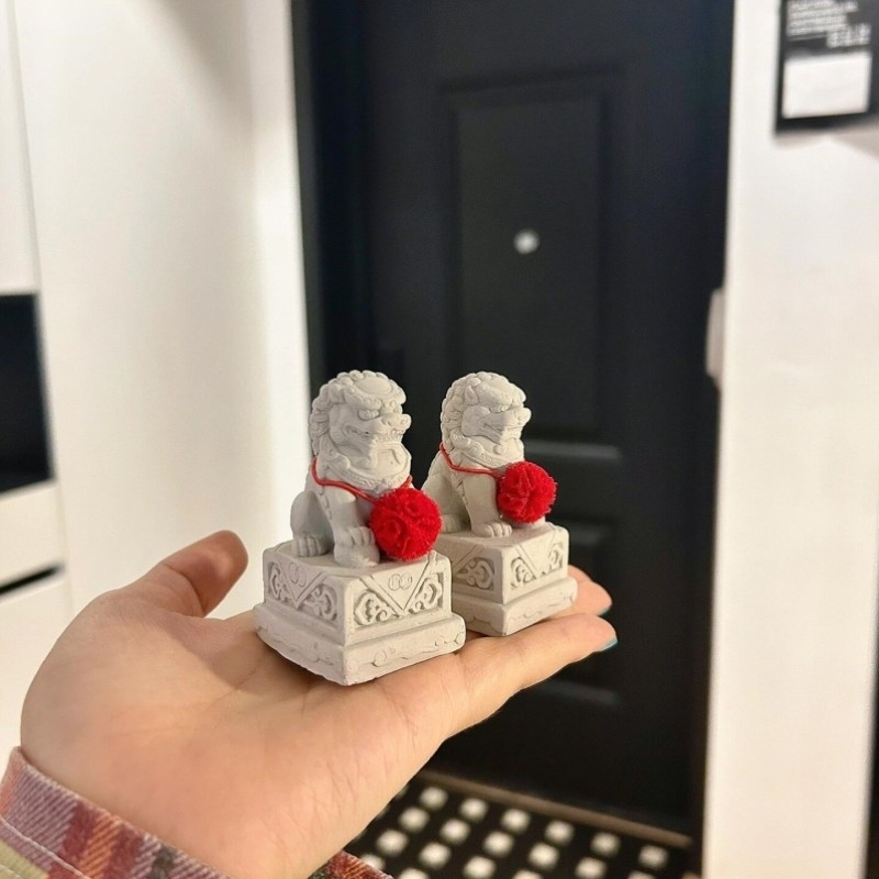 【春节元旦】入门玄关摆件生意兴隆摆件石头狮子店铺门口桌子装饰,家居饰品,装饰摆件,淘宝优惠券,粉丝福利购,淘宝优惠卷