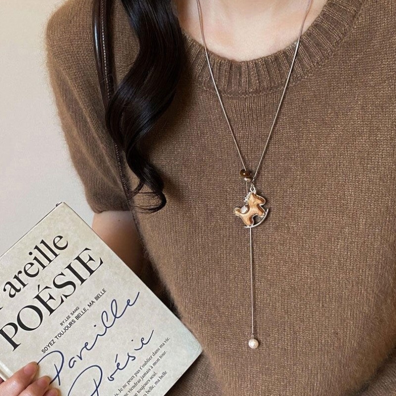 小马吊坠项链女2026新款秋冬长款毛衣链复古本命年好运配饰可调节,饰品/流行首饰/时尚饰品新,项链,淘宝优惠券,粉丝福利购,淘宝优惠卷