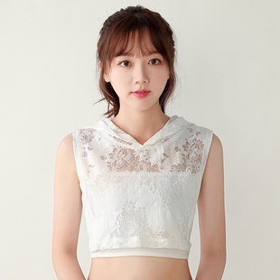 新款薄蕾丝连帽子假领子百搭女假领春秋冬夏季高档内搭配毛衣卫衣