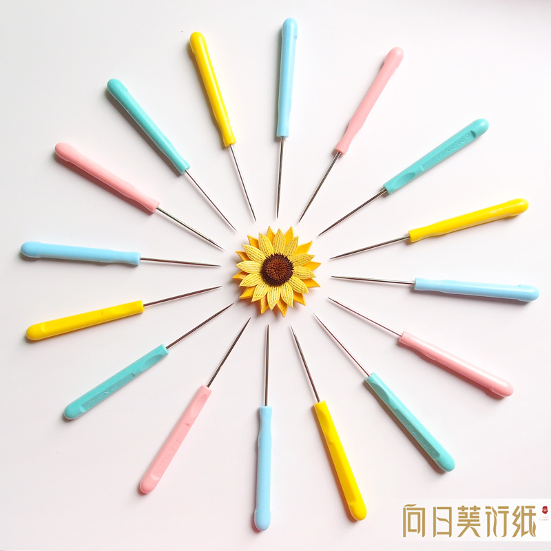 竹节花针 千枚通 优质糖果色锥子 纸艺DIY手工衍纸工具 满68包邮
