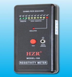 HZR MODEL-100防静电检测仪 表面电阻测试仪静电绝缘电阻抗分析仪