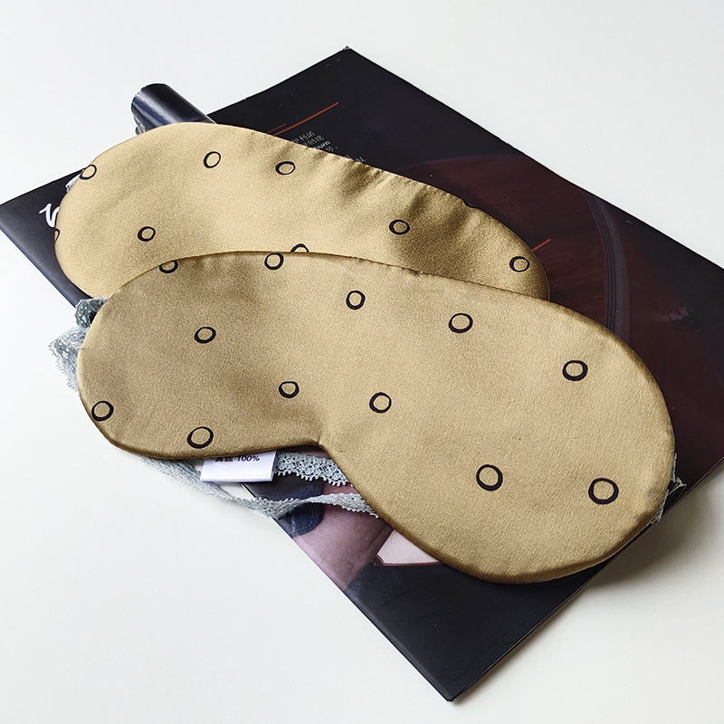 汉禄挂耳双面真丝眼罩轻薄