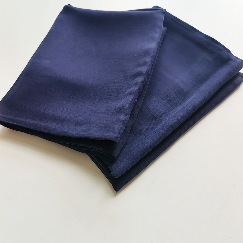 【HANLUSILK重磅砂洗】50姆儿童深蓝色丝麻真丝小枕套