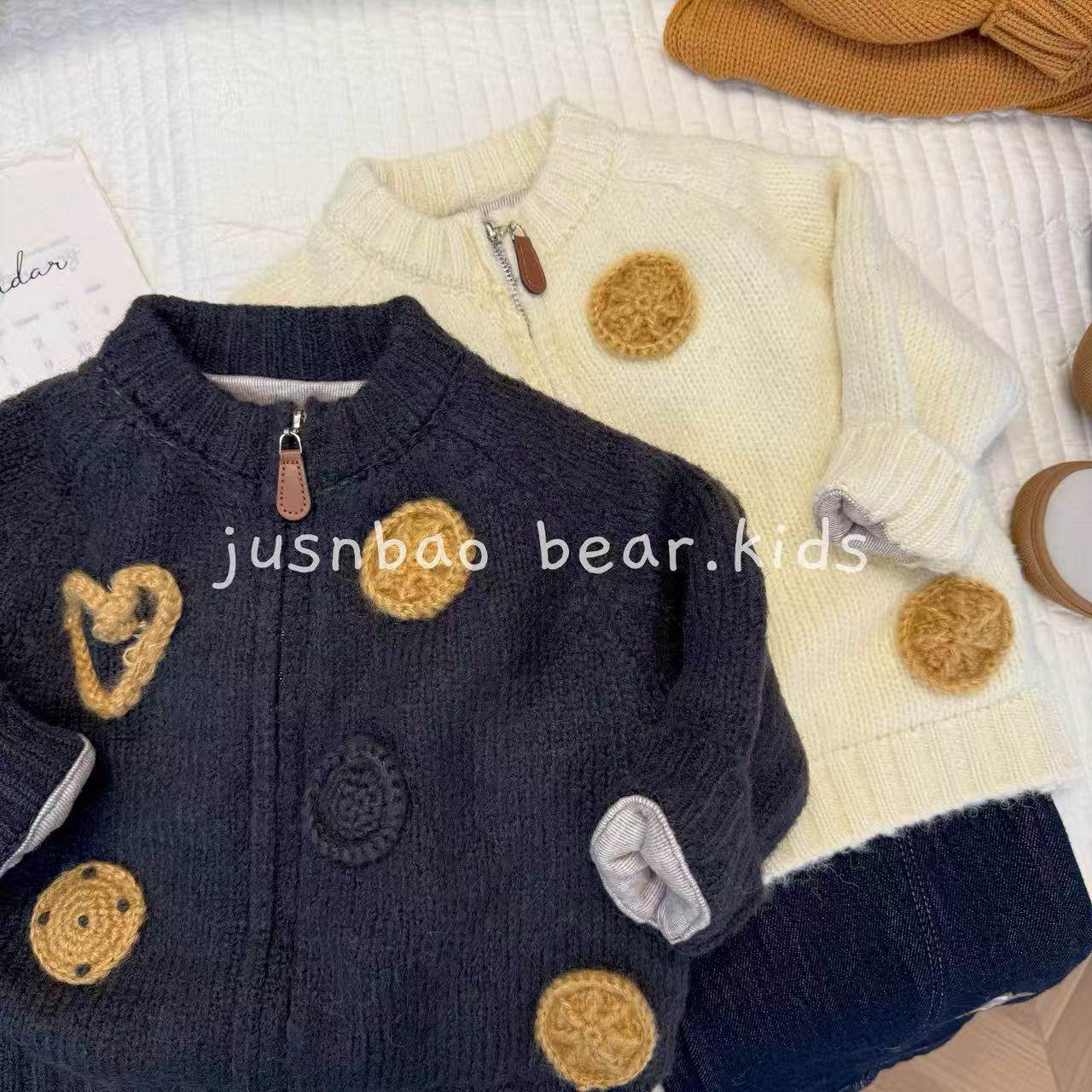 曲奇饼干针织毛衣儿童【厚款】秋冬时尚落肩韩版针织外套洋气冬季,童装/婴儿装/亲子装,毛衣/针织衫,淘宝优惠券,粉丝福利购,淘宝优惠卷