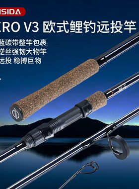 FEISIDA HERO V3 欧鲤钓远投竿整竿碳素超轻2.75ib 3.0ib防滑握把