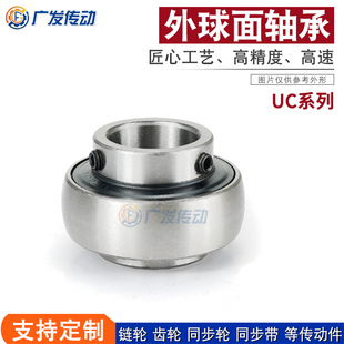 铸铁 外球面带座轴承芯子 UC205-16(内孔25.4) 产地：福建