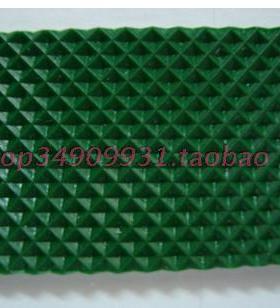 5.0绿色花纹带 防滑皮带 木材输送带 PVC输送带 爬坡皮带两布两胶