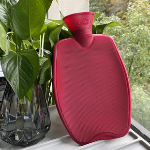 德国进口fashy防爆pvc充水热水袋冲水暖水袋1.4L送外套6481暖宫