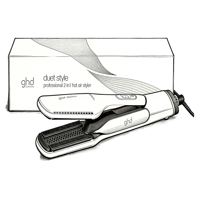 ghd duet style电吹风直发器直板夹直发梳干湿两用一体机卷发造型