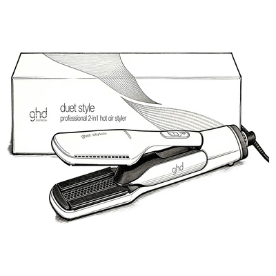 ghd duet style电吹风直发器直板夹直发梳干湿两用一体机卷发造型