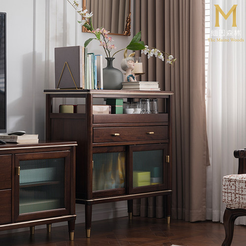 缅因丨钢琴师餐边柜100%红胡桃