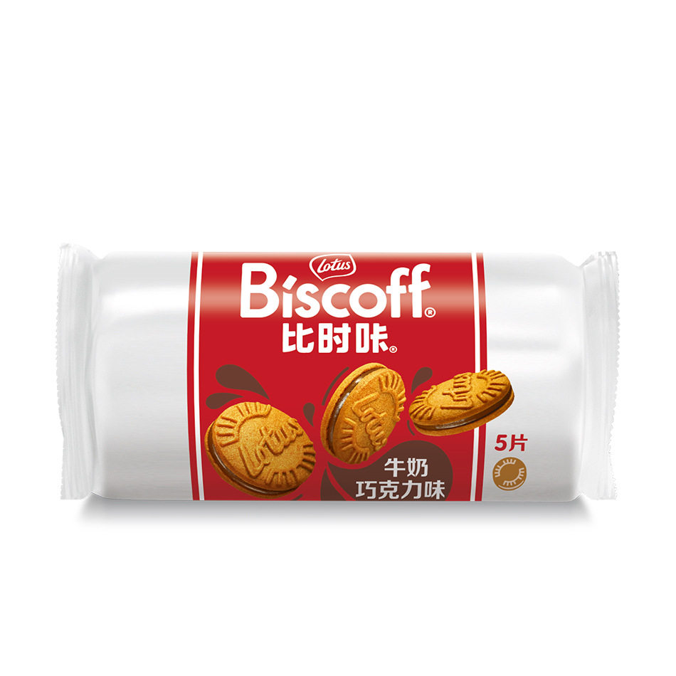 Lotus和情进口比利时饼干原味夹心饼干50g休闲零食下午茶点心