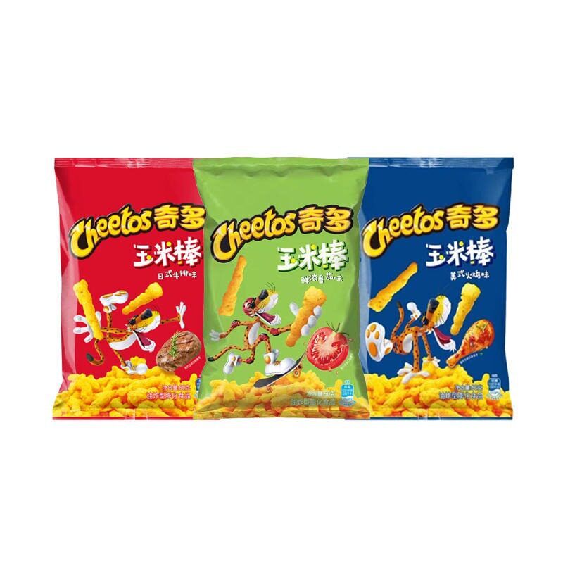 奇多粟米棒90g休闲食品小吃美馍片/玉米片/脆片