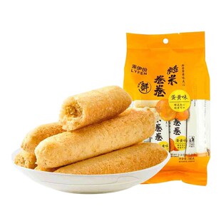 来伊份糙米卷180g蛋黄味紫心酥能量棒膨化食品零食休闲装箱规20