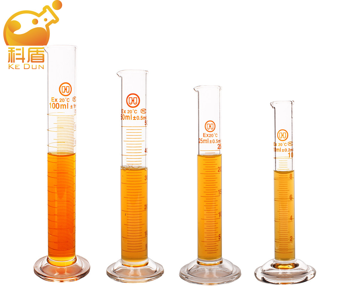 华鸥 玻璃量筒10/25/50/100/250/500/1000/2000ml a级量液体工具