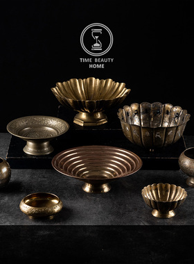 黄铜果盘碗器美式家居