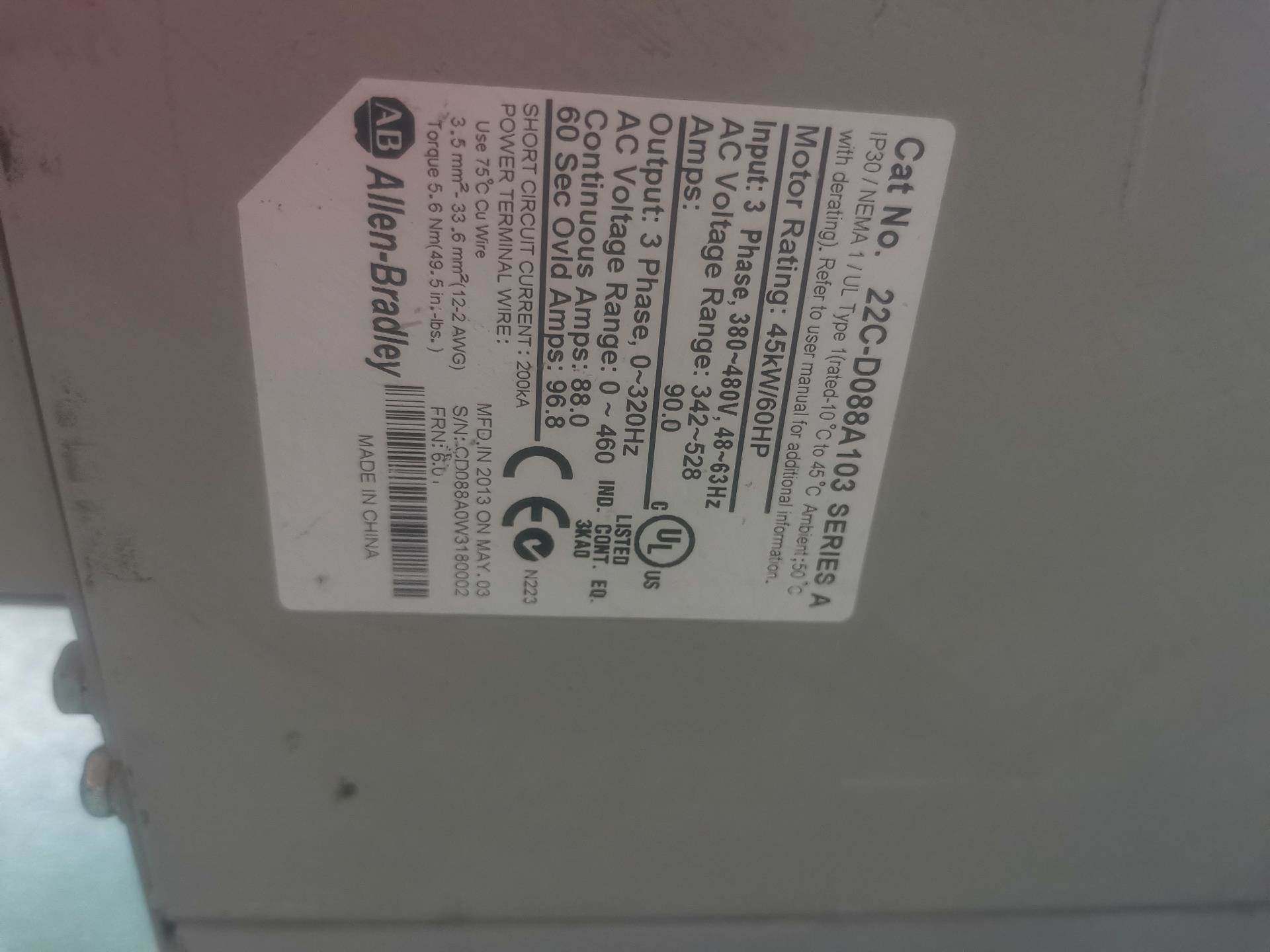 罗克韦尔变频器powerflex400系列22c-d105a询价