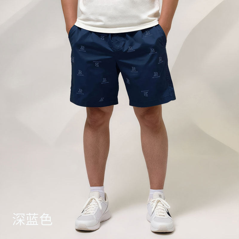 夏季薄款纯棉透气男士五分短裤
