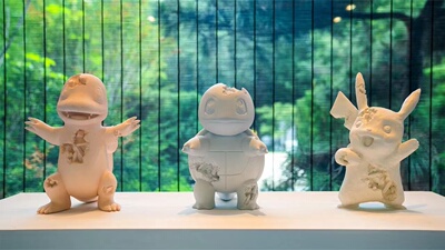 Daniel 同款皮卡丘喷火龙小火龙篮球电话钟表车雕塑摆件杰尼龟