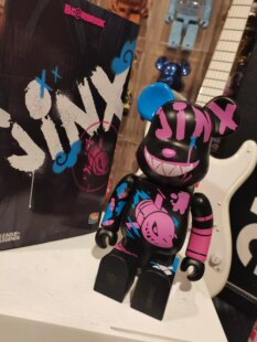 bearbrick400%金克丝同款暴力熊网红玩偶手办摆件客厅潮流ins