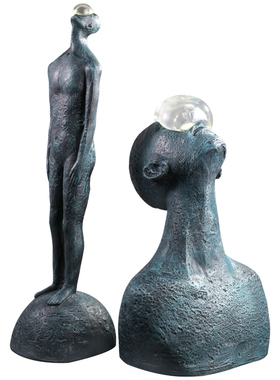 轻奢抽象人像别墅艺术风雕塑摆件