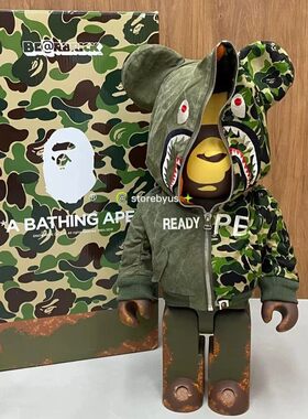 bearbrick 1000% 暴力熊梵高向日葵兔子星月空摆件潮流玩具