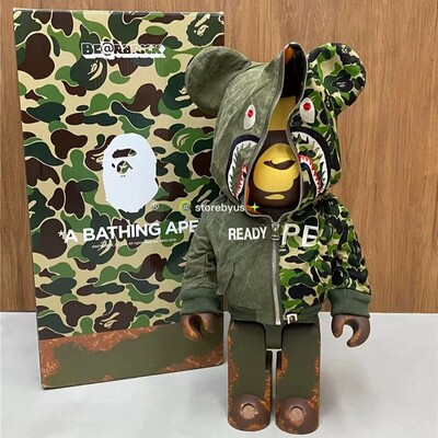 bearbrick 1000% 暴力熊梵高向日葵兔子星月空摆件潮流玩具