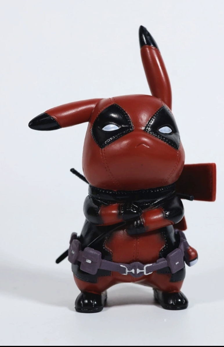 COS复仇者联盟死侍皮卡丘漫威公仔模型手办车载摆件