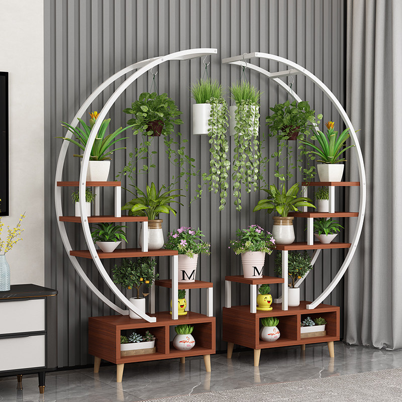 客厅花架装饰置物架摆件电视柜花盆架高档次阳台养花架花架子多层