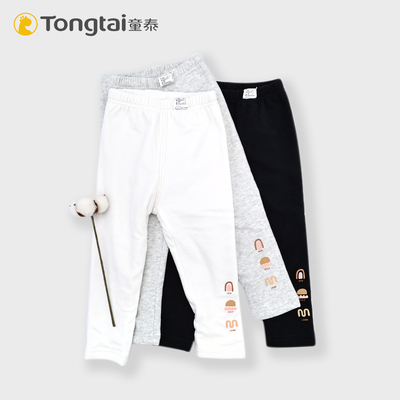 童泰女童加绒加厚打底裤秋冬外穿
