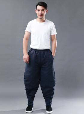 冬季中国风男士外穿棉裤长裤复古