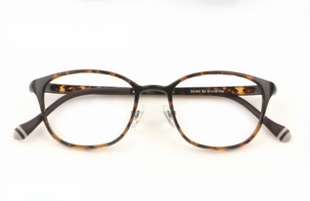 韩国超轻塑钢眼镜框女带鼻托防滑玳瑁色方圆脸可配近视高度数