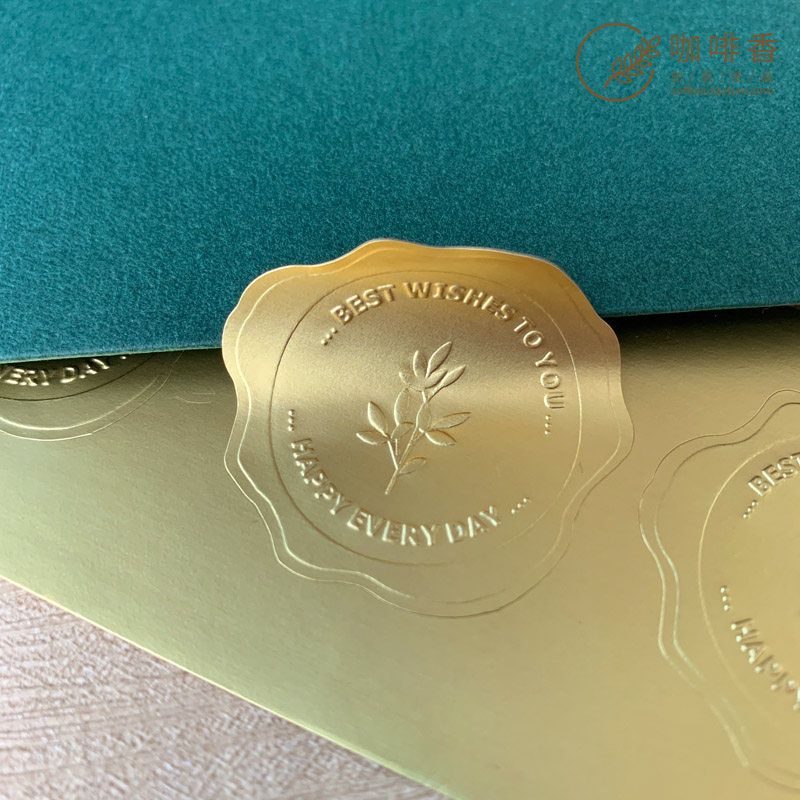 哑金封口贴 亚金银色不干胶贴纸请柬信封装饰 仿火漆喜邀开可定制,文具电教/文化用品/商务用品,贴纸/立体贴纸,淘宝优惠券,粉丝福利购,淘宝优惠卷