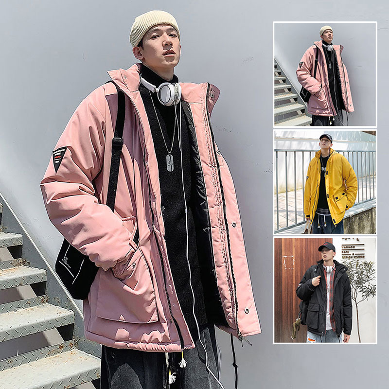 2020工装棉衣男 印花贴标 棉服外套立领棉袄男 MY39-P70-控98图片