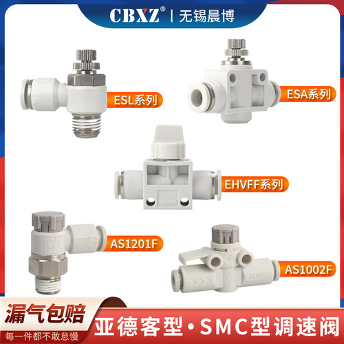 气管快速接头气动节流阀6mm