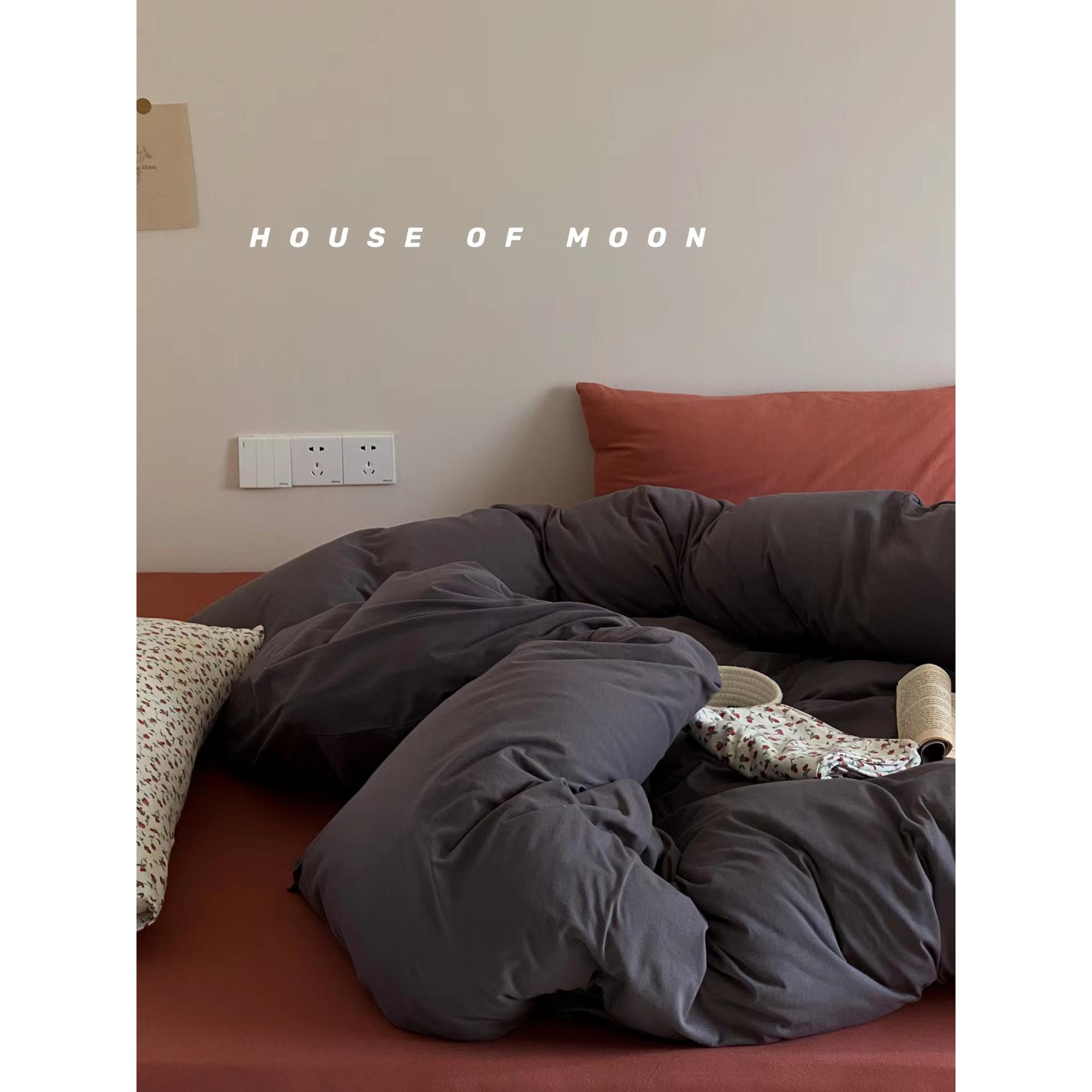 柔软针织棉纯色混搭四件套