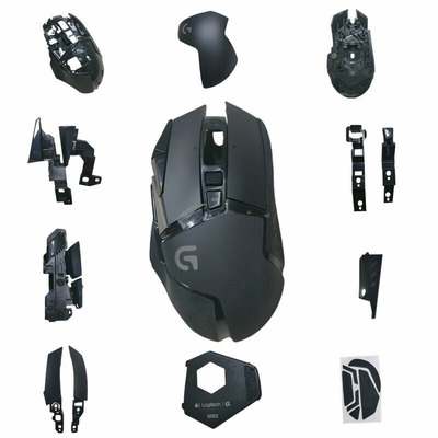 罗技G502 G502 HERO有线鼠标外壳底壳侧键电池盖鼠标维修零件