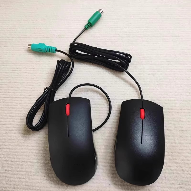 适用于联想圆孔鼠标大红点盒装圆口鼠标PS2鼠标 MSB1175 MA118P