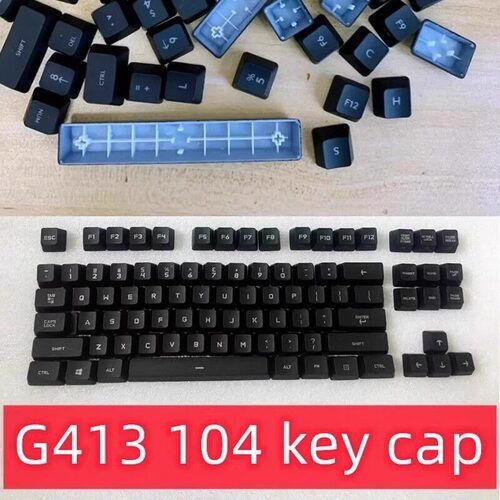 Logitech罗技G413欧姆龙轴机械键盘键帽原装黑色透光单颗键帽