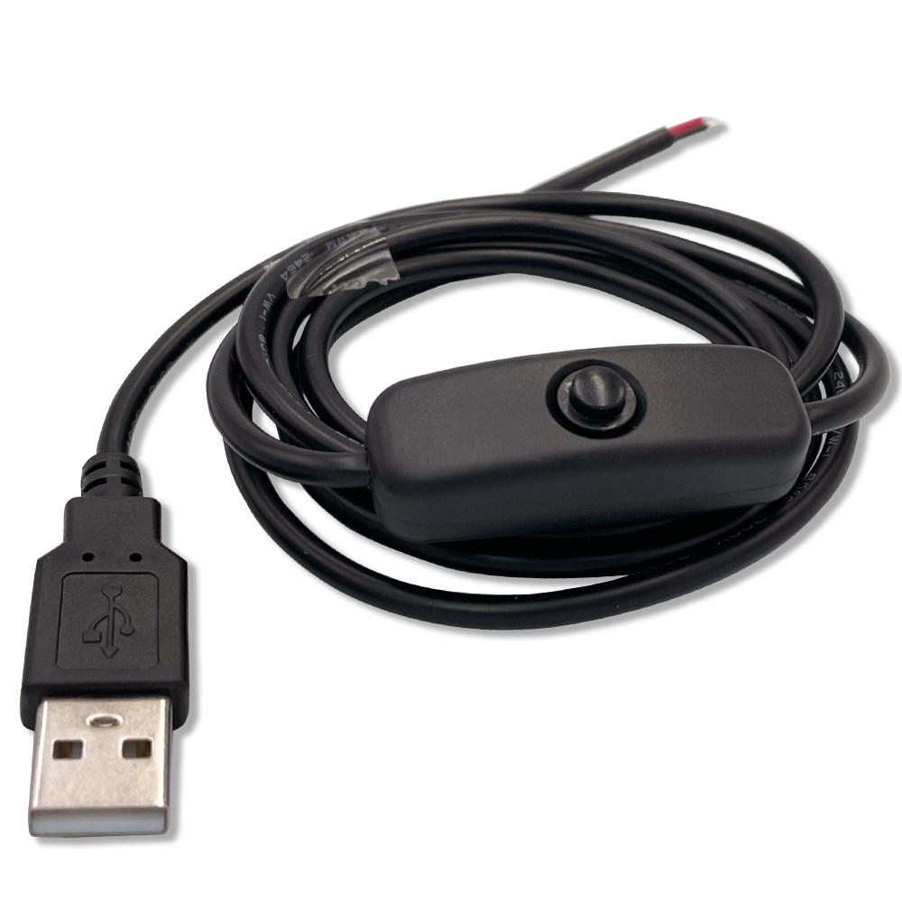 USB1.5米带开关电源线按钮按钮