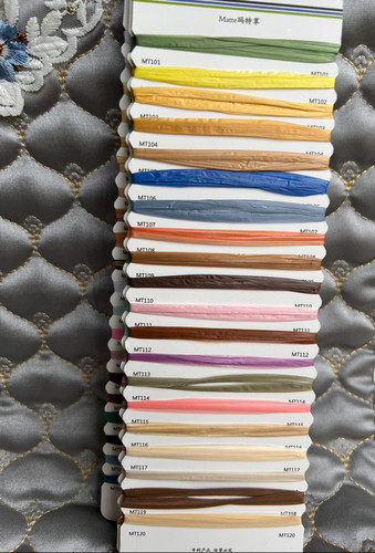 线材色卡玛特拉菲草三岱编织